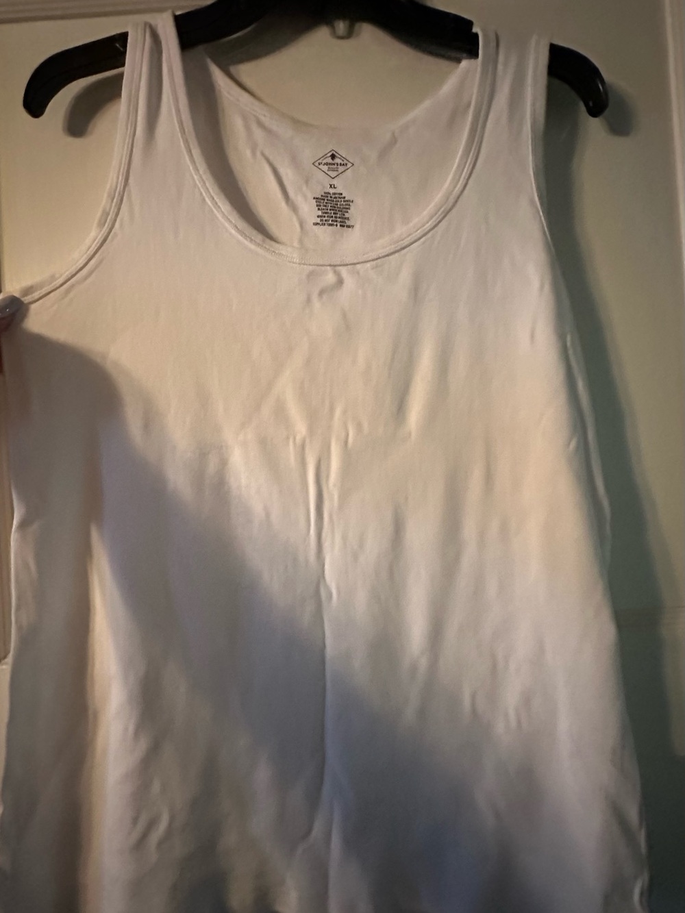 St. John's Bay White Scoop Neck Tank - Classic Cotton